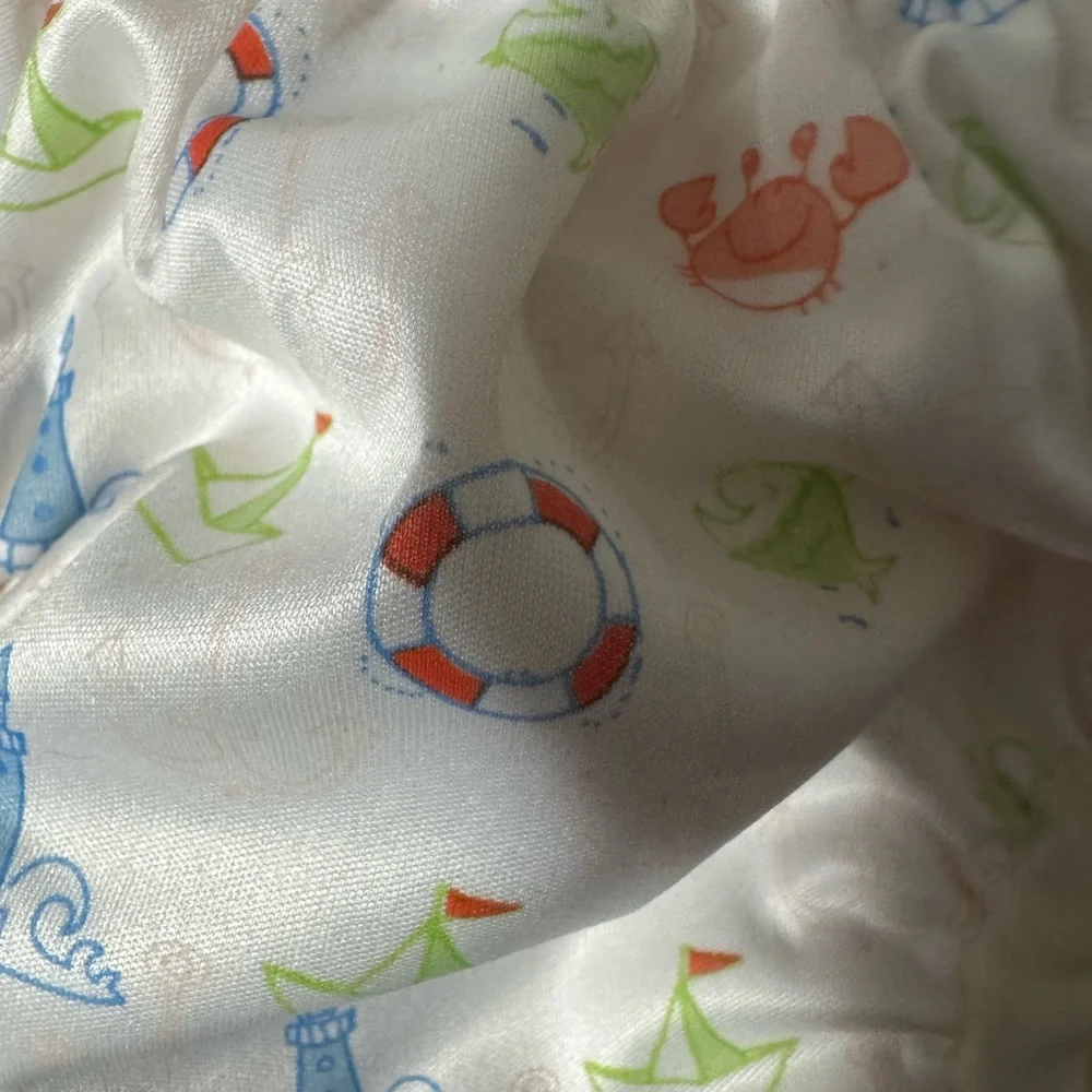 Babykicks Nautical Print Swim Diaper (size large)